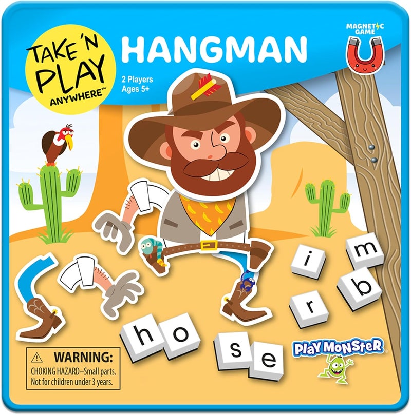 PlayMonster Take N Play Anywhere — Hangman — Easy to Use, Hard to Lose — Fun on the Go Travel Game — For Ages 5+ - Image 1