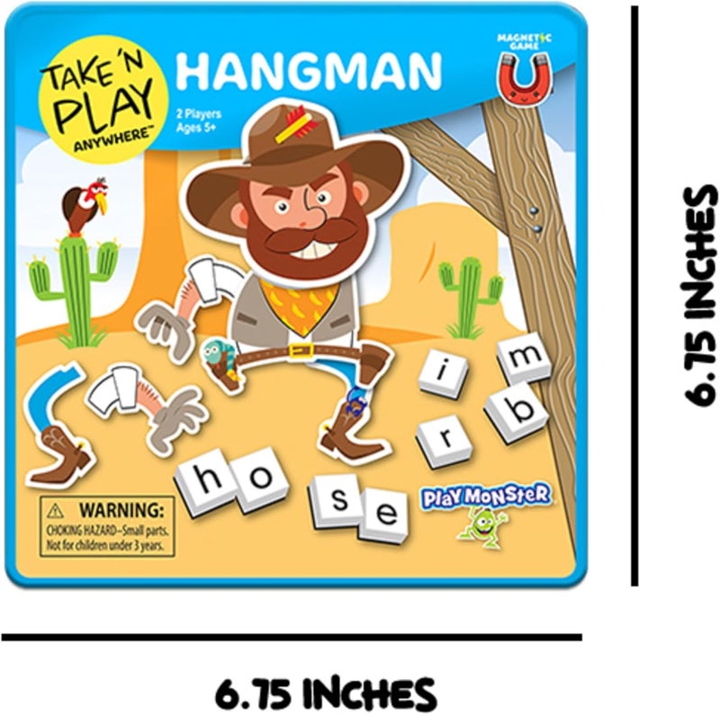 PlayMonster Take N Play Anywhere — Hangman — Easy to Use, Hard to Lose — Fun on the Go Travel Game — For Ages 5+ - Image 2