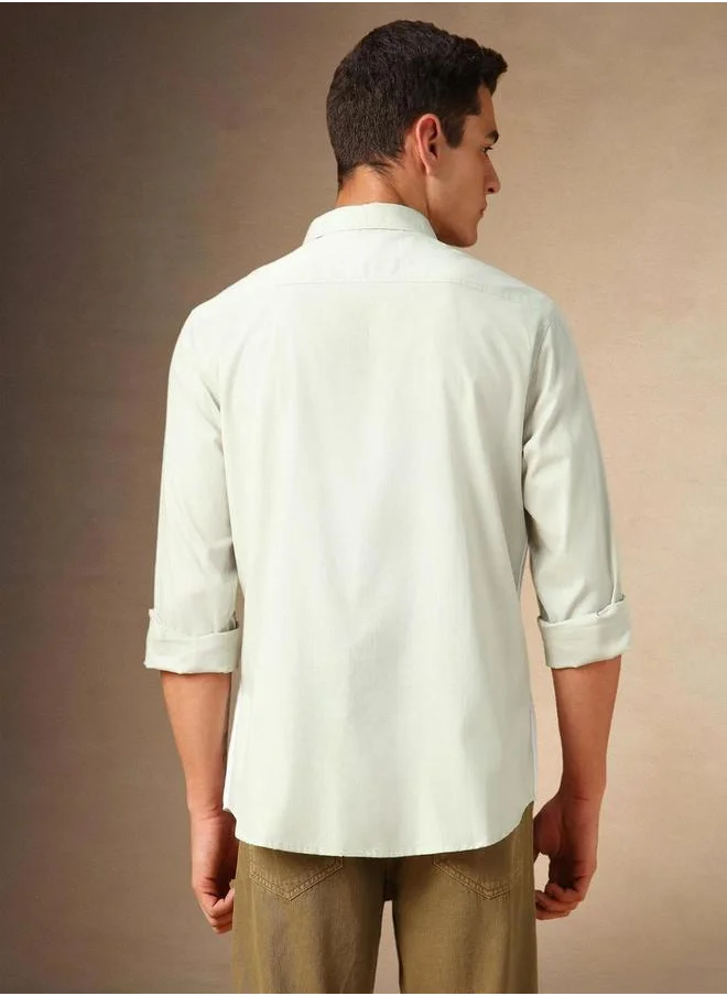 دينيس لينغو Striped Multicolor Button Down Collar Casual Shirt by Styli