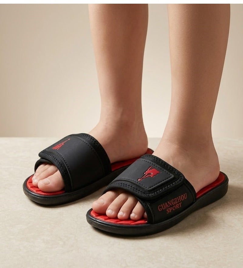 GuangZhou Boys’ Slippers – Stylish & Comfortable Lightweight Design, Easy to Wear – Perfect for Everyday– Size 35 - Image 2