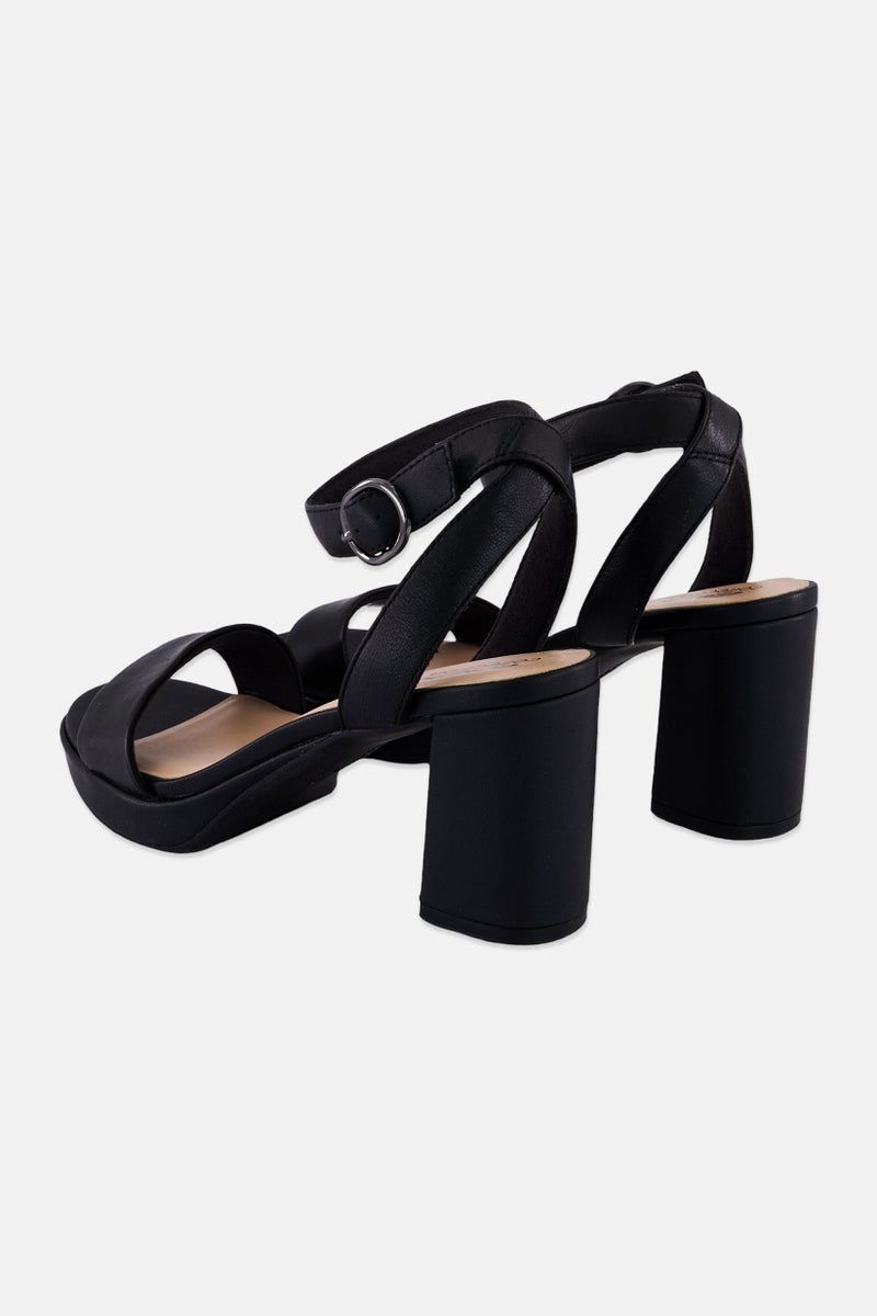 clarks Women Ambrylyn Bay Adjustable Buckle Closure Sandals, Black - Image 2