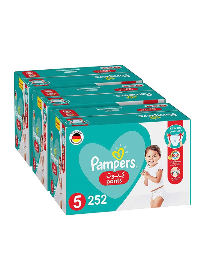 Pampers Pants Diapers, Size 5, Junior, 12-18kg, 252 Count - Image 1