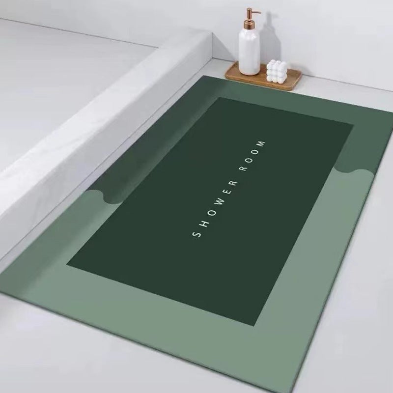 Soft Diatomaceous Earth Absorbent Mat, Non-Slip, Quick-Drying Floor Mat, Simple Bathroom Door Mat, Stain-Resistant And Easy To Clean - Image 5