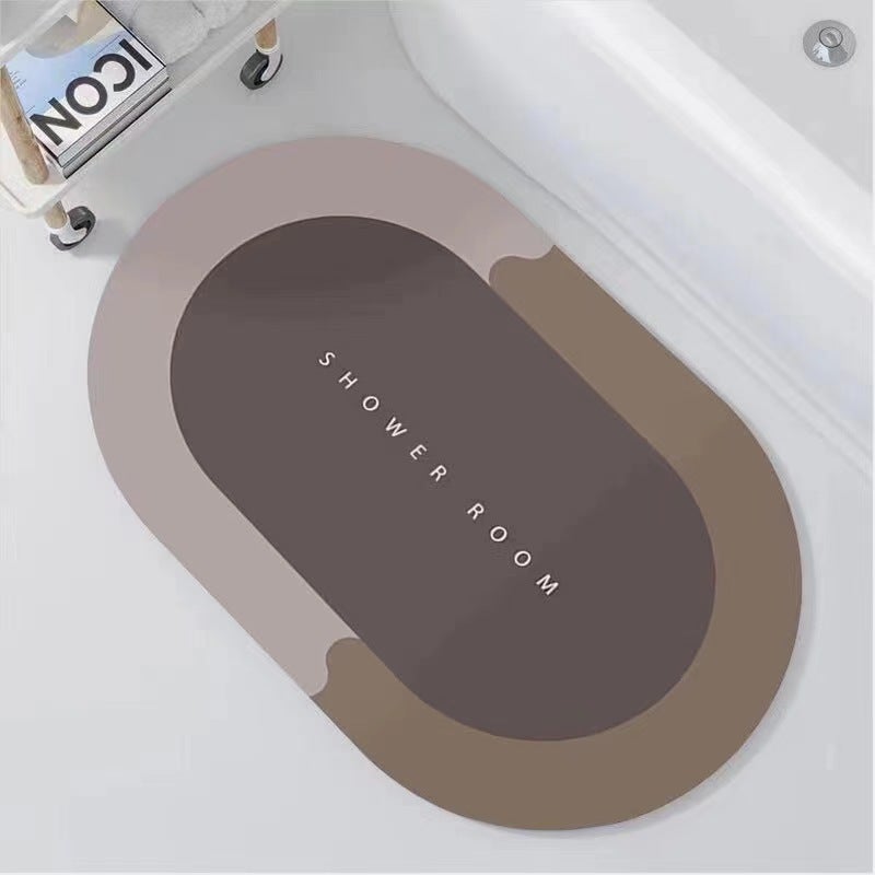 Soft Diatomaceous Earth Absorbent Mat, Non-Slip, Quick-Drying Floor Mat, Simple Bathroom Door Mat, Stain-Resistant And Easy To Clean - Image 3