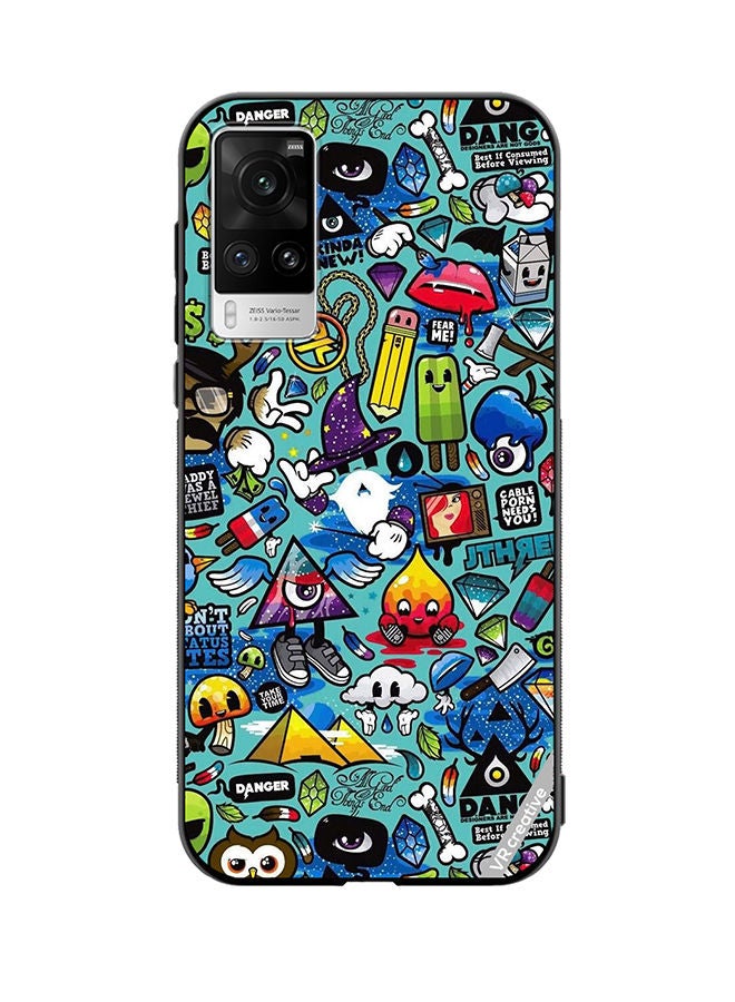 VR CREATIVE Protective Case Cover For Vivo X60 Pro Multicolor Design - Image 1