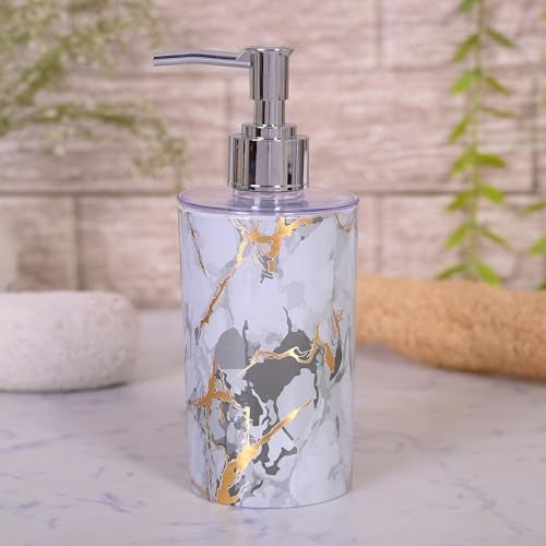 Shenron Refillable Liquid Soap Dispenser for Wash Basin, 250 ml Unbreakable Plastic Dispenser for Sanitizer, Lotion, Shampoo Handwash Bottle for Kitchen, Bathroom, Wash Basin (White) - Image 1