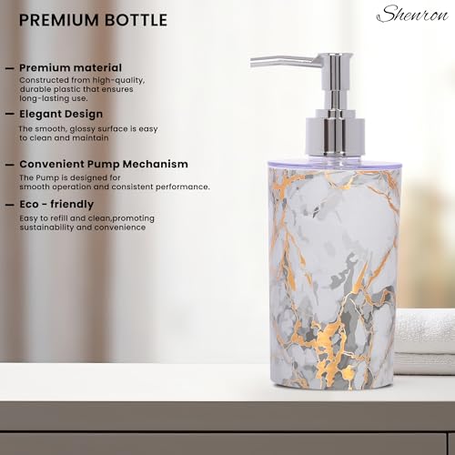 Shenron Refillable Liquid Soap Dispenser for Wash Basin, 250 ml Unbreakable Plastic Dispenser for Sanitizer, Lotion, Shampoo Handwash Bottle for Kitchen, Bathroom, Wash Basin (White) - Image 4