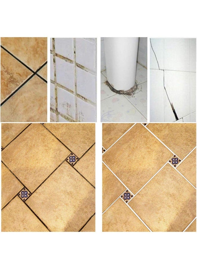 Tile Reform, 150ml White Grout Tiling Tile Repair, Restore The Look of Tile Grout Lines, Gap Refill Reform Sealant