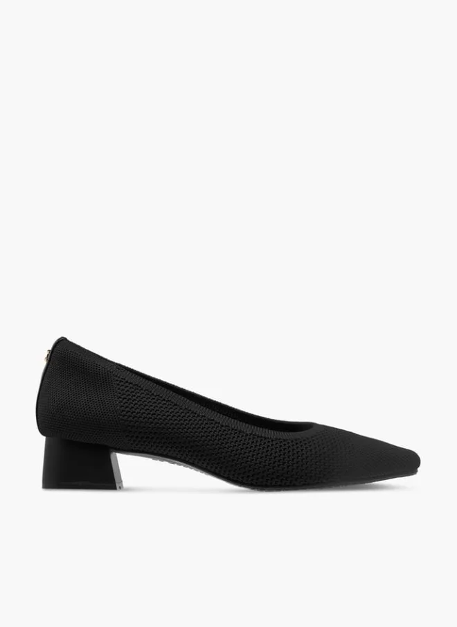 Le Confort Women Mesh Textured Slip-On Pumps with Block Heels