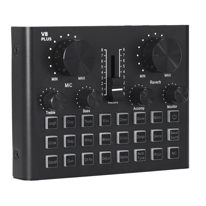 Live Sound Card for Bluetooth MultiFunctional Mobile Phone Karaoke Microphone Outdoor V8plus - Image 4