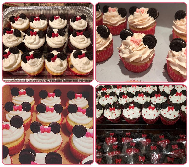 YunKo W0770 8 Mini Bows Silicone Fondant Molds Sugar Candy Cake Pop Bow Craft Molds DIY Cake Decorating - Image 4