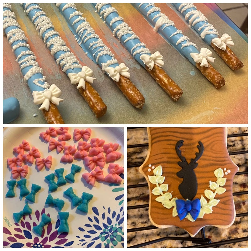 YunKo W0770 8 Mini Bows Silicone Fondant Molds Sugar Candy Cake Pop Bow Craft Molds DIY Cake Decorating - Image 3