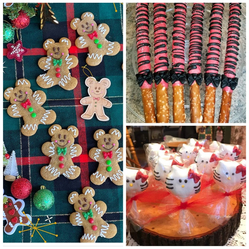 YunKo W0770 8 Mini Bows Silicone Fondant Molds Sugar Candy Cake Pop Bow Craft Molds DIY Cake Decorating - Image 2