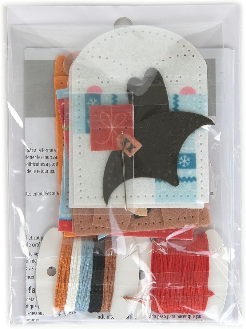 Dimensions 72-08291 DIY Christmas Ornaments and Gift Card Holders Felt Applique Kit, Sizes Vary, Multicolor, 4pcs - Image 2