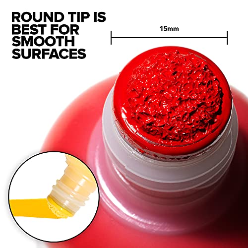 Krink K-60 Yellow Paint Marker - Vibrant and Opaque Fine Art Graffiti Markers for Canvas Metal Glass Paper and More - Alcohol-Based Permanent Graffiti Mop Krink Paint Marker for Lasting Tags - Image 2