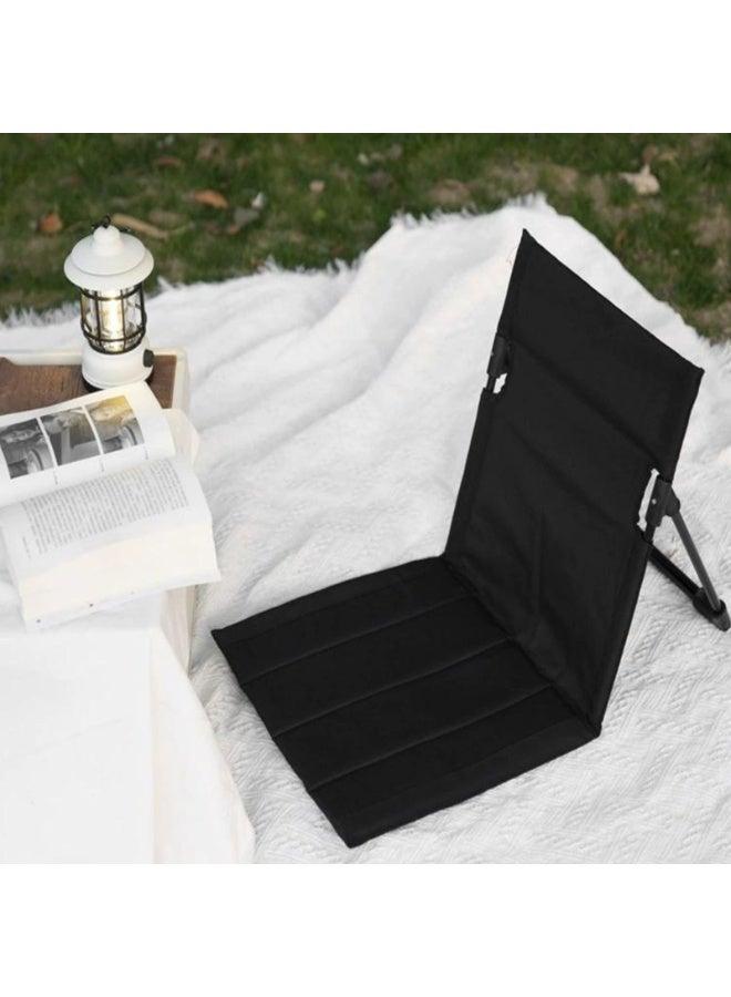 HomarKet Lightweight Compact Adjustable Beach Floor Chair, Portable Foldable Breathable Camping Chair with Back Support, Outdoor Fishing Chair - Image 2