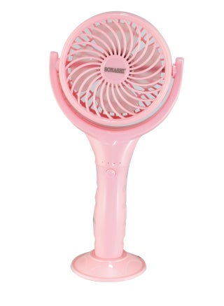 Rechargeable Mini Fan With 3 Speeds | Handheld And Portable Design | Continuous Working Of 4.5 Hours | Featured with 30° Angle Adjust and Charging Indicator | 5V Type-C Charge SRF-404 Pink - view 2