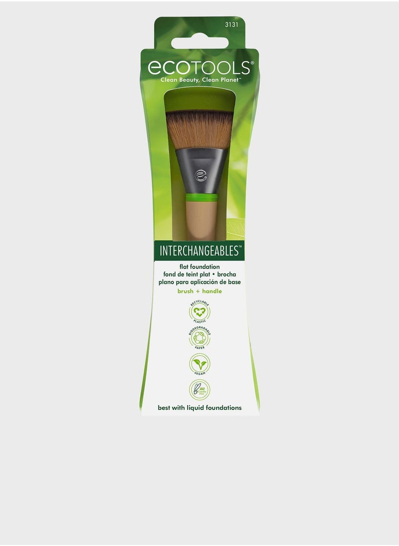 Ecotools Interchangeables Flat Foundation Brush Head  - Image 2