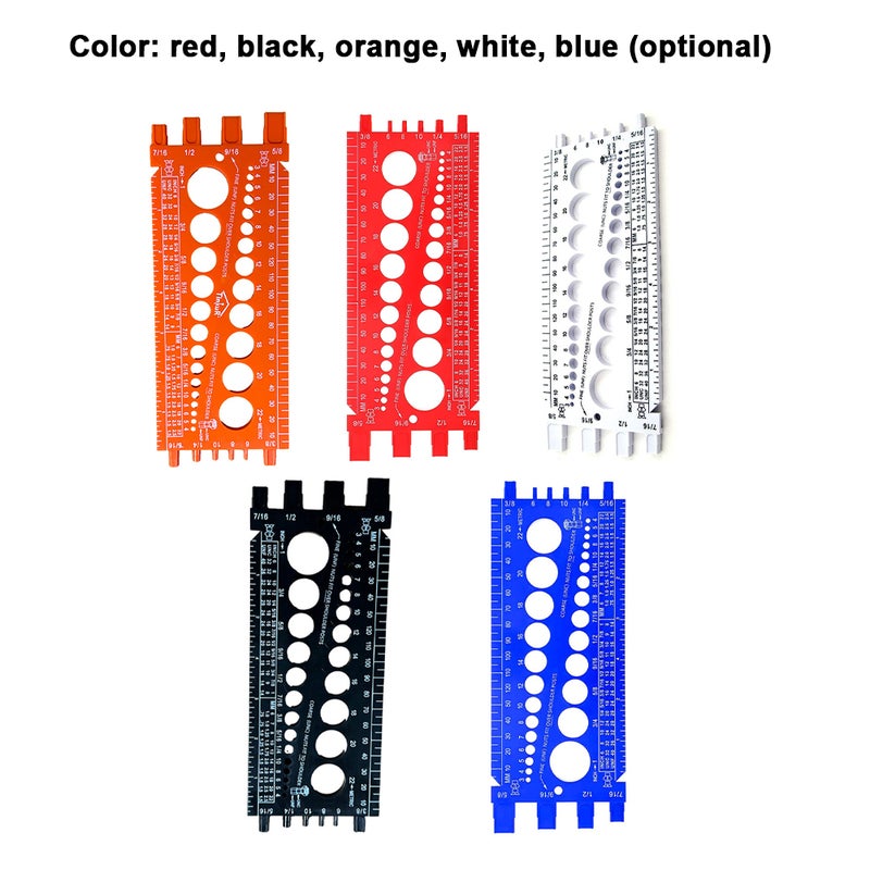 Nut Bolt Size Checker Gauge for Metric and Imperial Thread Tester Easy Size Identification Tool Practical Thread Measuring Gauge Identifier - Image 2