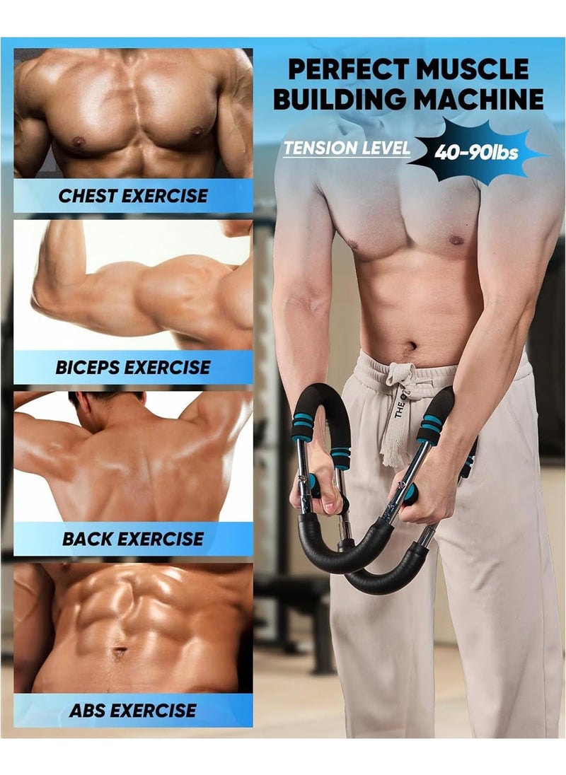 ARNOTEC The ultimate arm trainer. Adjustable chest expander, arm exerciser. Shoulder muscle training fitness equipment, upper body strength training machine. Portable spring resistance home fitness equipment.  - Image 3