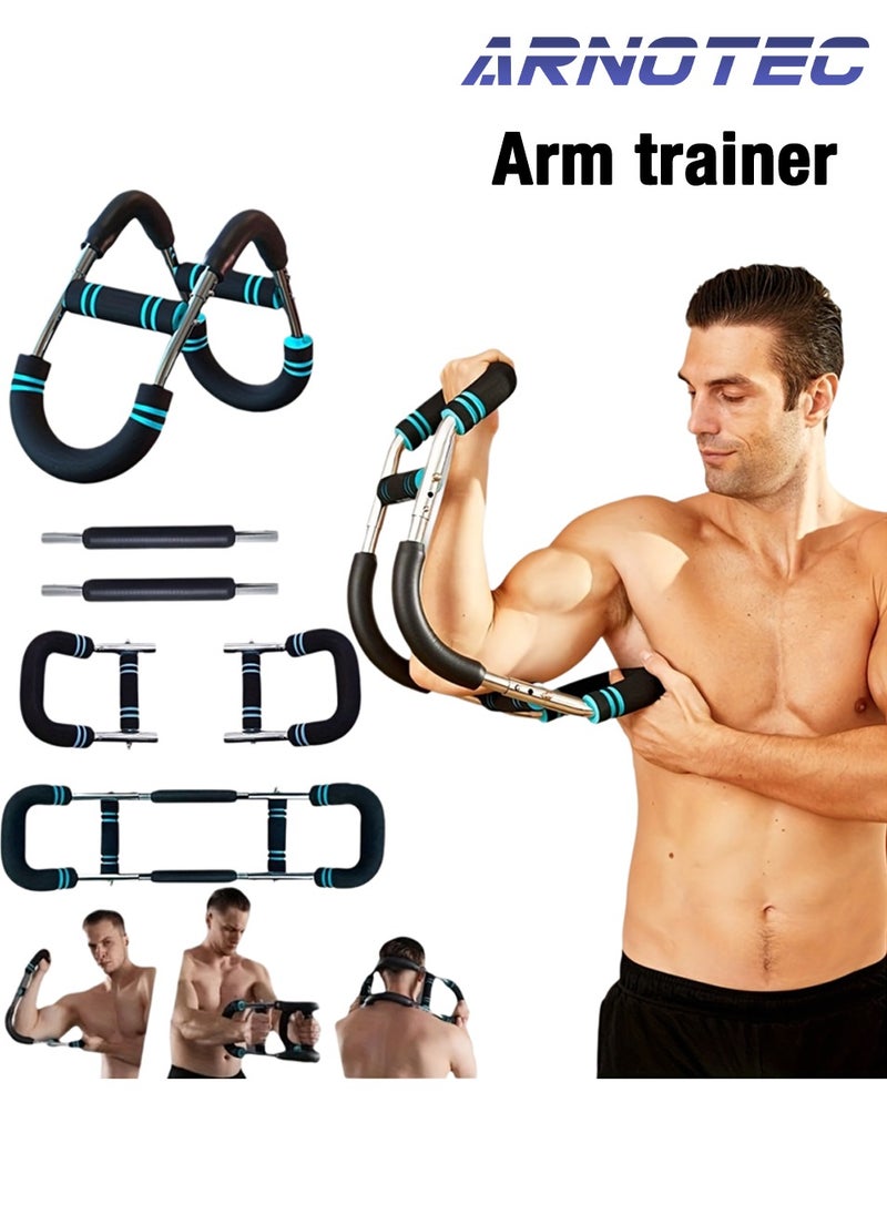 ARNOTEC The ultimate arm trainer. Adjustable chest expander, arm exerciser. Shoulder muscle training fitness equipment, upper body strength training machine. Portable spring resistance home fitness equipment.  - Image 1