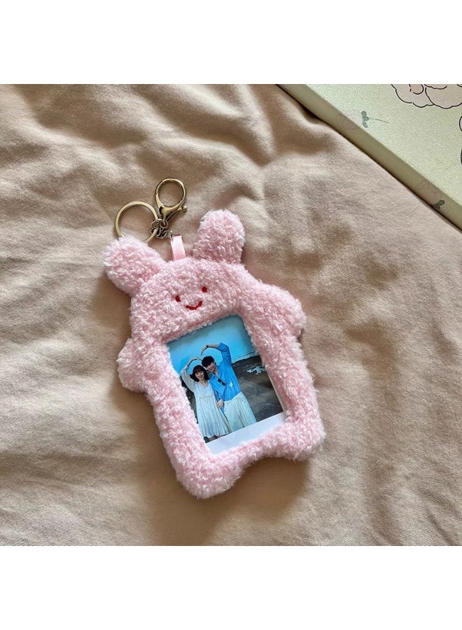 NIBEMINENT 1 - Piece Yugui Dog Melody Kpop Photo Card Holder Pendant Key Chain ID Badge Holder ID Card Holder Photo Card Protector for School ID Office ID Access Card for Women Girls