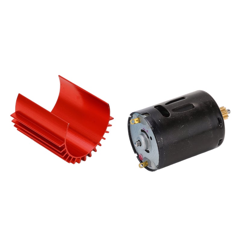 52000 Rpm High Speed Metal 370 Motor Radiator RC Car Upgrade Parts Accessories for WPL D12(Red ) - Image 4