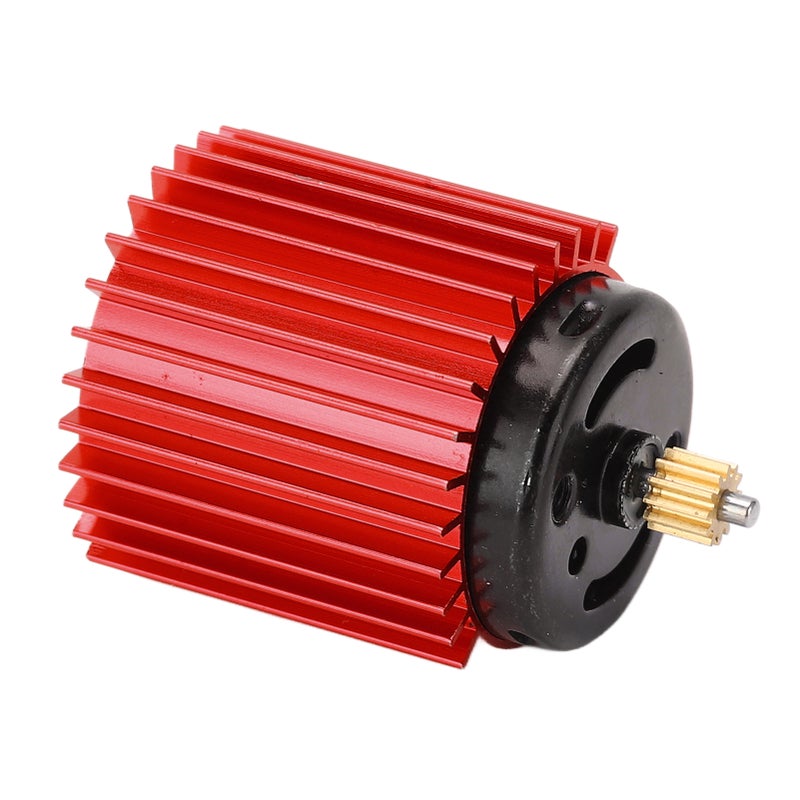 52000 Rpm High Speed Metal 370 Motor Radiator RC Car Upgrade Parts Accessories for WPL D12(Red ) - Image 5
