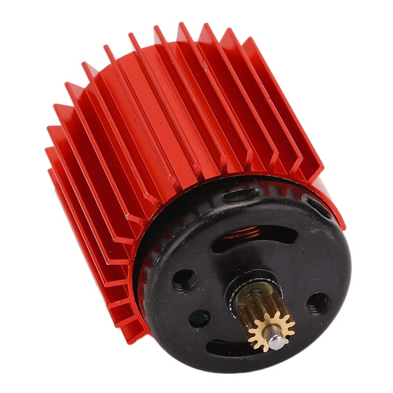 52000 Rpm High Speed Metal 370 Motor Radiator RC Car Upgrade Parts Accessories for WPL D12(Red ) - Image 3