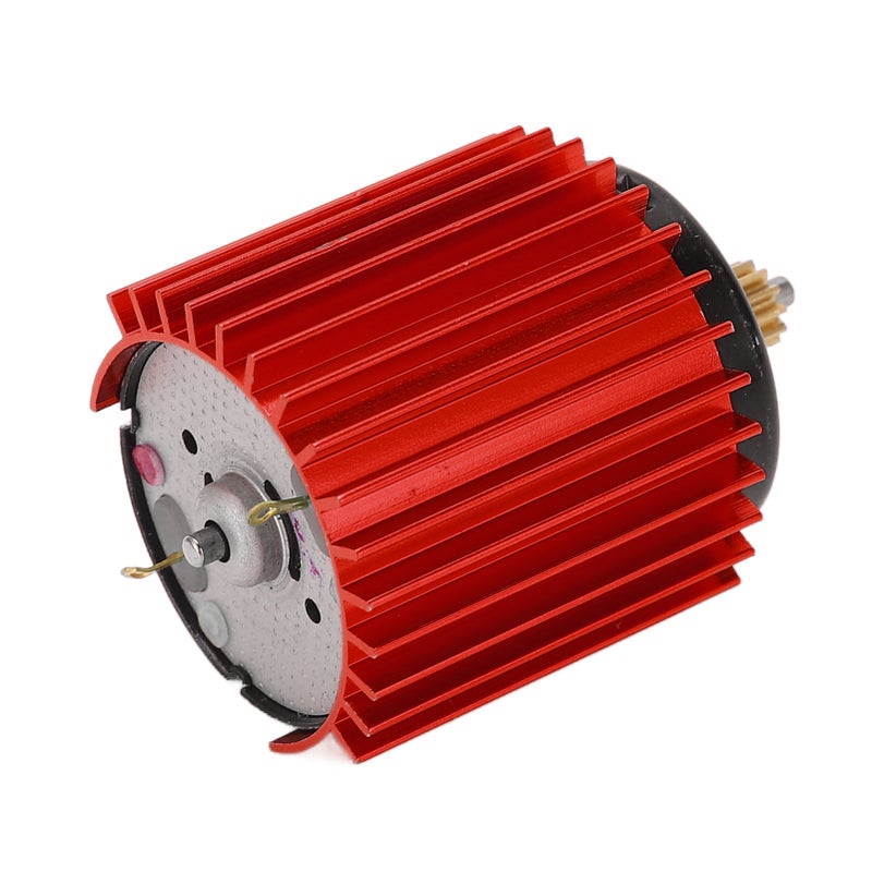 52000 Rpm High Speed Metal 370 Motor Radiator RC Car Upgrade Parts Accessories for WPL D12(Red ) - Image 2