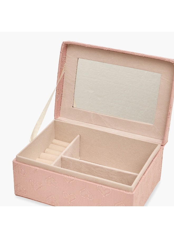 LIFESTYLE Heart Textured Jewellery Organiser - Pink for Girls - Image 4