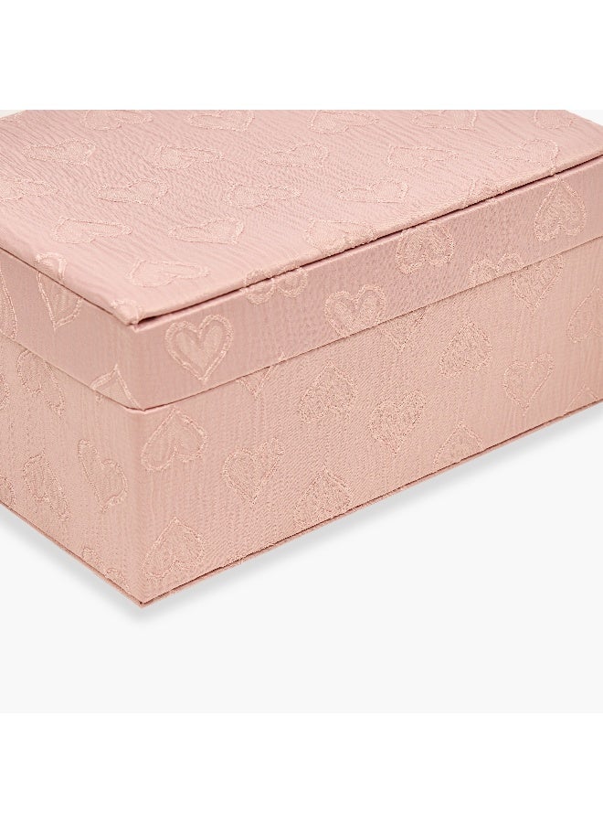 LIFESTYLE Heart Textured Jewellery Organiser - Pink for Girls - Image 5