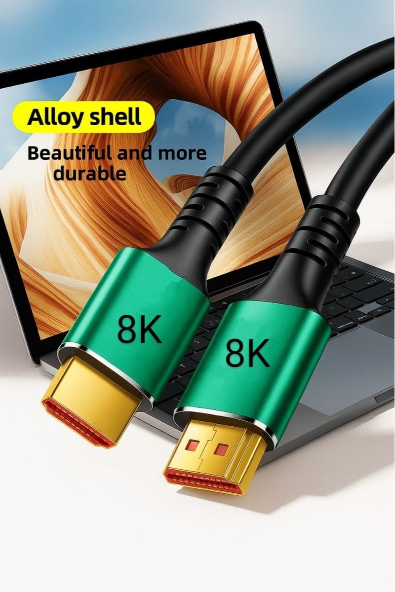 HDMI Cable 8K 3M 2.1 Ultra HD High-Speed  Braided Cord eARC Dynamic HDR Dolby Vision for MacBook Pro PS5 Switch TV Xbox Roku UHD TV Blu-ray Projector - Image 2