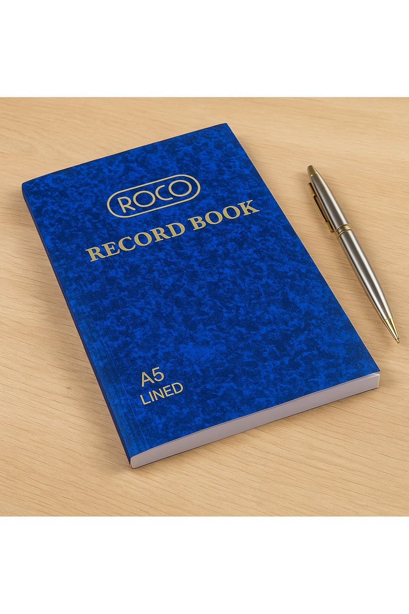ROCO Record Book A5 – 100 Sheets, Blue Cover, Lined Pages, 60gsm - Image 3