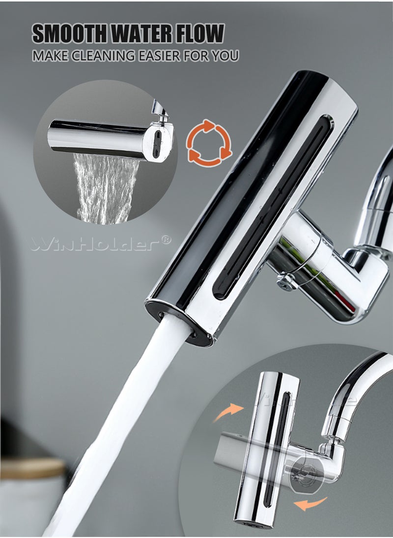 WinHolder 3-in-1 Waterfall Kitchen Faucet, 360° Anti-splash Nozzle Touch Kitchen Faucet,  Sprayer Sink Faucet Extender Replacement Accessories for Washbasin with Installation Tool  - Image 1