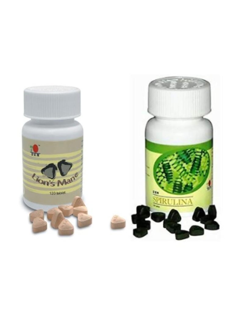 DXN Lion's Mane 120 Tablets With Spirulina 250mg 120Tablets - Image 1
