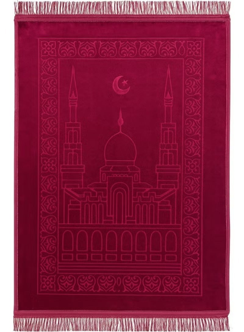 مجموعة هدايا رمضان قطعتين سجادة صلاة، حجم كبير، نوعية جيدة، غير زلقة، 80×120 سم - Image 2