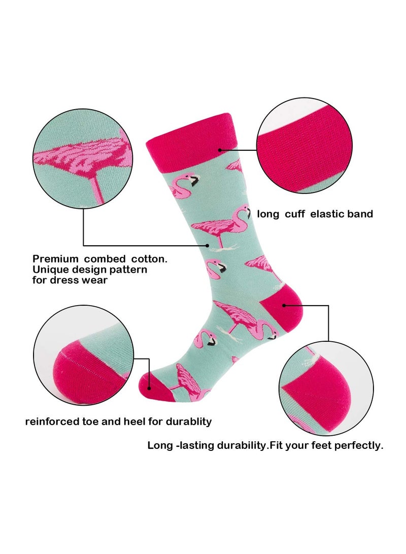 KASTWAVE 6 PCS Mens Funny Socks for Women Men Winter Crazy Fun Crew Novelty Socks - Image 5