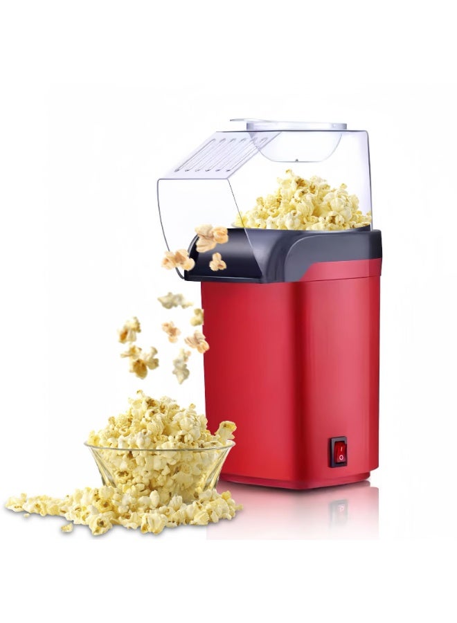 Bukela Hot Air Popcorn Popper, Mini Electric Popcorn Maker with Measuring Cup, No Oil Electric Popcorn Machine, 95% Popping Rate, 3 Min Homemade Popcorn, for Kids Adults, Home, Party - Image 1