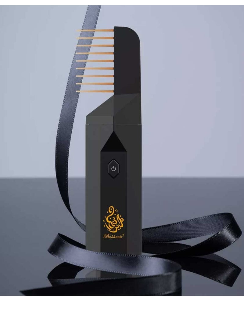 Bakhoor Latest Design 2023 USB Rechargeable Comb Electric Bakhoor Luxury Incense Burner – X014  - Image 1