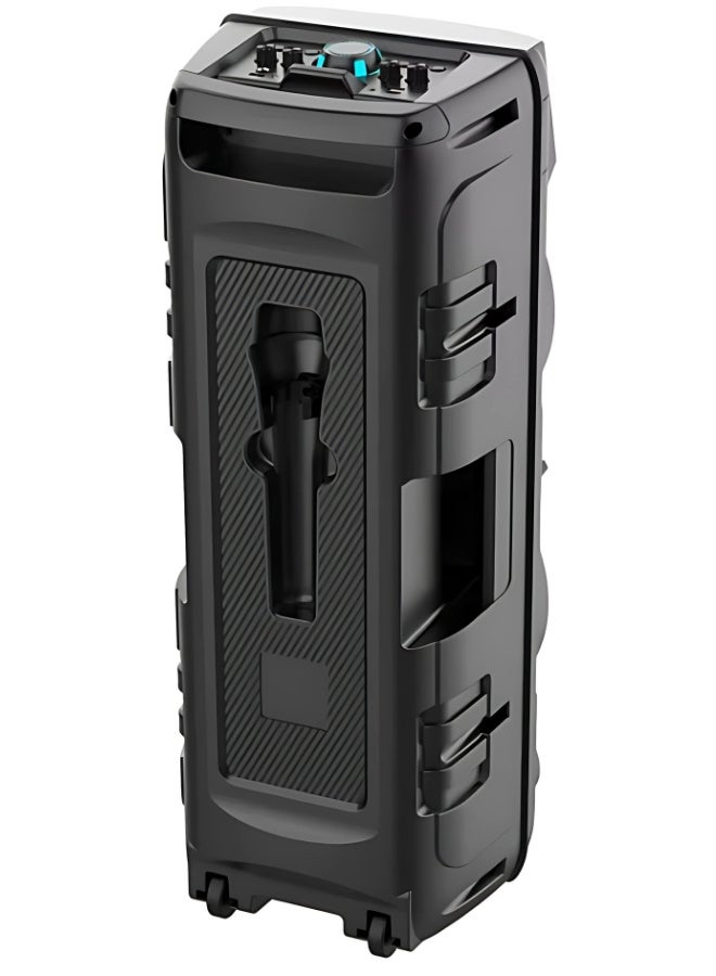 ZQS8210 مكبر صوت لاسلكي بالوان قوس قزح متغيرة ومدخلات متعددة وميكروفون - Image 4