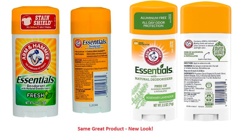 ARM & HAMMER Essentials Deodorant Fresh Rosemary Lavender 2.50 oz (Pack of 3) - Image 2