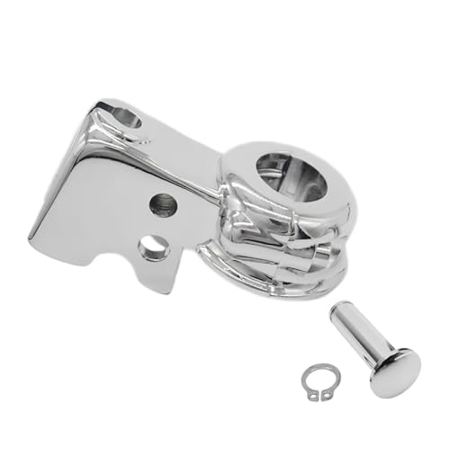 LE LEFOSSI Chrome Clutch Lever Perch Holder Mount Bracket Clutch Bracket Aftermarket Part Compatible with Harley Dyna 08-17 Softail 08-15 Street Bob FXDB/Wide Glide FXDWG/Switchback FLD - Image 1