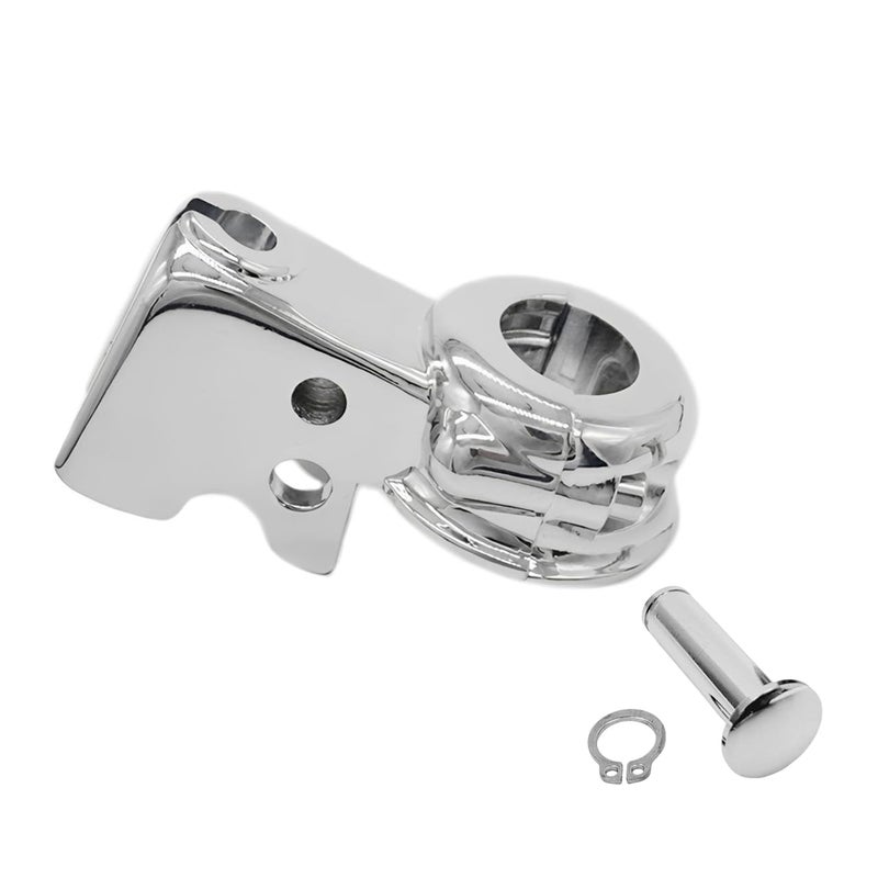 LE LEFOSSI Chrome Clutch Lever Perch Holder Mount Bracket Clutch Bracket Aftermarket Part Compatible with Harley Dyna 08-17 Softail 08-15 Street Bob FXDB/Wide Glide FXDWG/Switchback FLD - Image 3