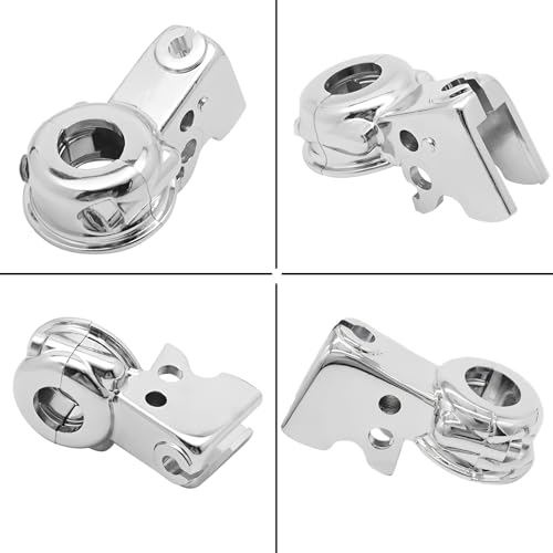 LE LEFOSSI Chrome Clutch Lever Perch Holder Mount Bracket Clutch Bracket Aftermarket Part Compatible with Harley Dyna 08-17 Softail 08-15 Street Bob FXDB/Wide Glide FXDWG/Switchback FLD - Image 2