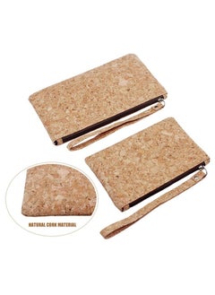 boshiho Natural Cork Clutch Wristlet Wallet Cell Phone Card Holder Coin Purse Bag  - Image 5