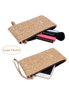 boshiho Natural Cork Clutch Wristlet Wallet Cell Phone Card Holder Coin Purse Bag  - Image 3