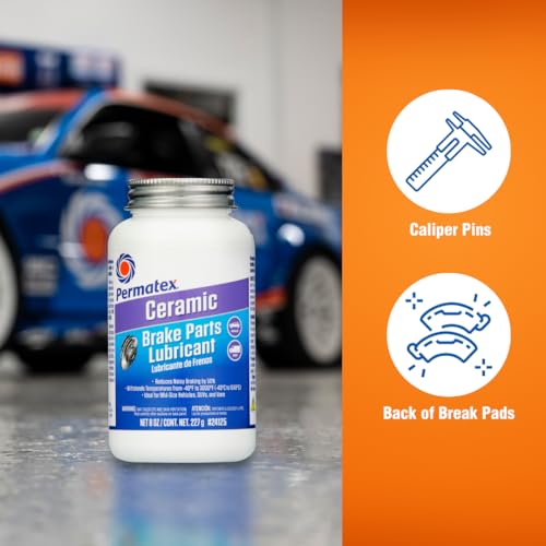Permatex 24125 Ceramic Extreme Brake Parts Lubricant, 8 oz., Pack of 1 - Image 5