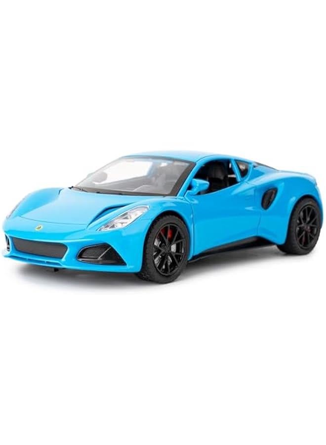 1/24 Lotus Emira Model Car, Zinc Alloy Pull Back Toy car with Sound and Light for Kids Boy Girl Gift(Blue)  - Image 1