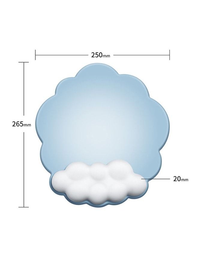 Cloud Wrister Mousepad, Wrist Protection Mouse Pad, Ergonomic Hand Rest Support Mousepad with Soft Memory Foam and Non-Slip Underside, Mouse Mat for Home Office/Computer/Laptop
